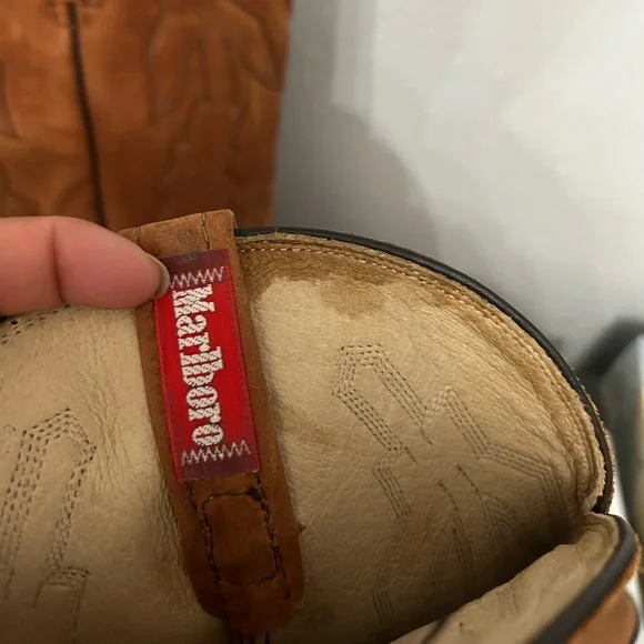 Vintage Dan Post Mens Marlboro Leather Cowboy Western Rancher Boots Size 9.5 - Picture 7 of 8